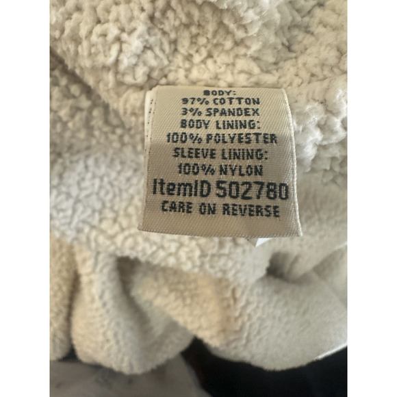 LL Bean Classic Utility Jacket Sherpa Lined Army Green Zip Snap Women's Size XL - Picture 11 of 13